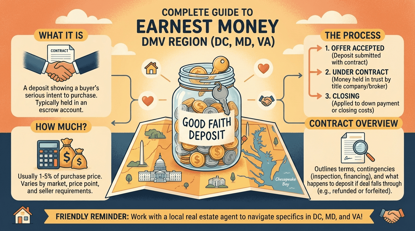 What Is Earnest Money? A Complete Guide for DMV Homebuyers